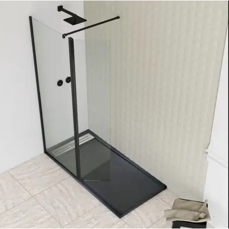 MAMPARA DUCHA FIJA + ABATIBLE MEDITERRANEO BAALNEO