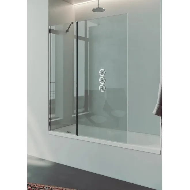 MAMPARA BAÑERA FIJA + ABATIBLE MEDITERRANEO BAALNEO