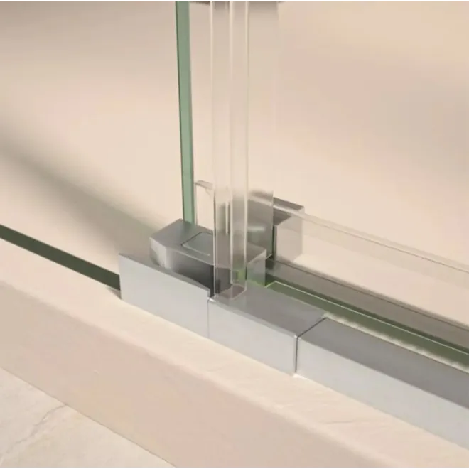DETALLE MAMPARA DE DUCHA ANGULAR CORREDERA MIAMI DOCCIA
