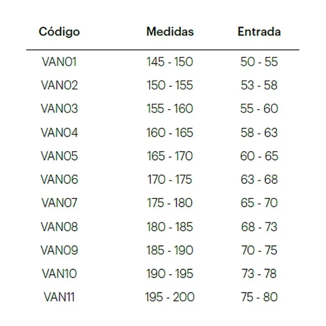 FICHA MAMPARA DE DUCHA FRONTAL CORREDERA VANCOUVER DOCCIA
