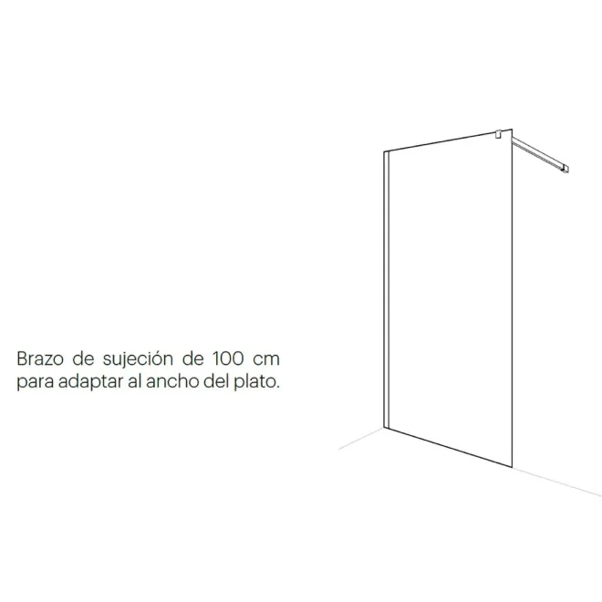 PLANO MAMPARA DE DUCHA FIJA LIVORNO DOCCIA