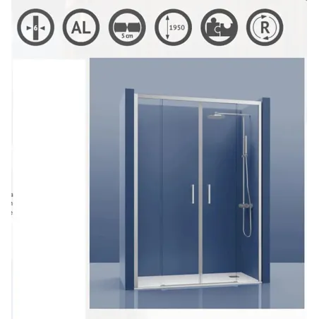 MAMPARA DE DUCHA FRONTAL CORREDERA URBAN UR200
