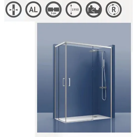 MAMPARA DUCHA ANGULAR CORREDERA URBAN 300