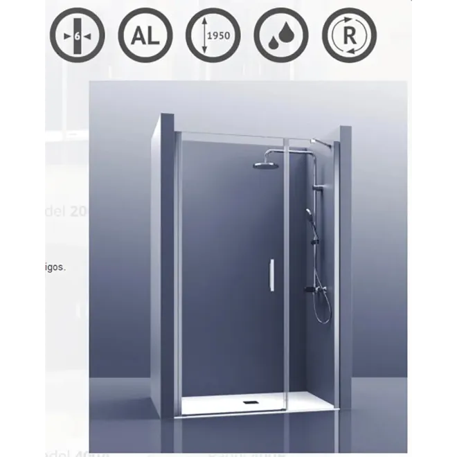 MAMPARA DE DUCHA FRONTAL ABATIBLE PADEL 100A