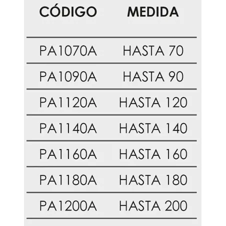 FICHA MAMPARA DE DUCHA FRONTAL ABATIBLE PADEL 100A