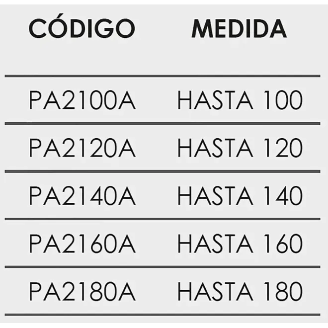FICHA MAMPARA DE DUCHA FRONTAL ABATIBLE PADEL 200A