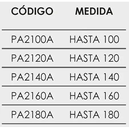 FICHA MAMPARA DE DUCHA FRONTAL ABATIBLE PADEL 200A