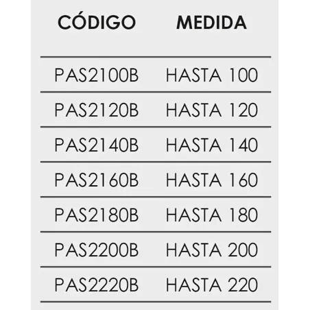 FICHA MAMPARA DE DUCHA FRONTAL ABATIBLE PADEL 200B