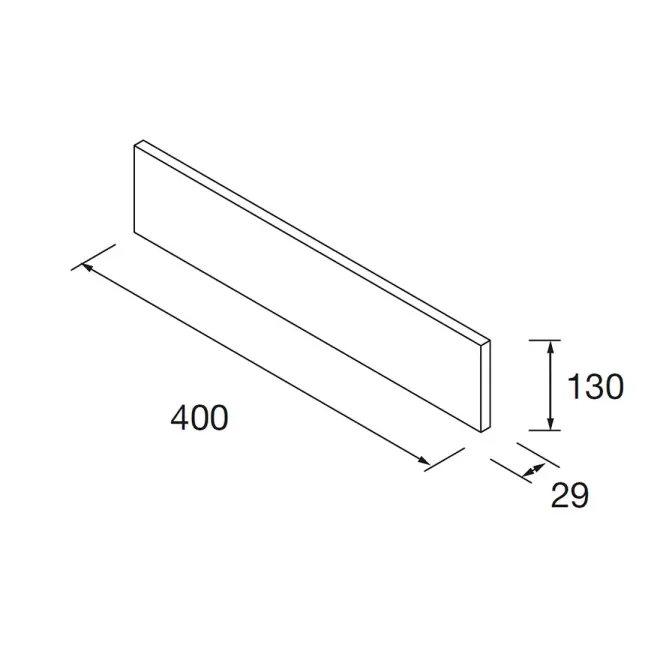 PLANO 40X13 FRONTAL MADERA LLOYD SALGAR