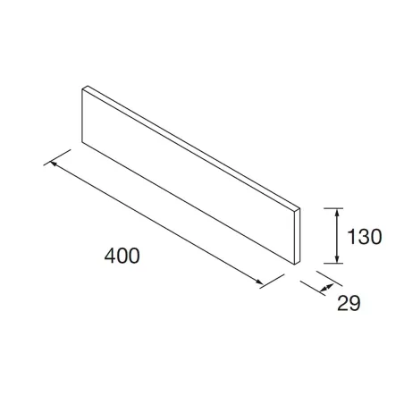PLANO 40X13 FRONTAL MADERA LLOYD SALGAR