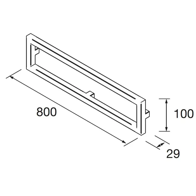 PLANO 80X10 FRONTAL METÁLICO LLOYD SALGAR