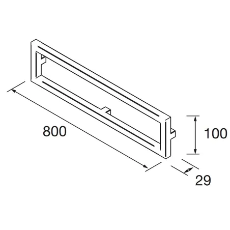 PLANO 80X10 FRONTAL METÁLICO LLOYD SALGAR