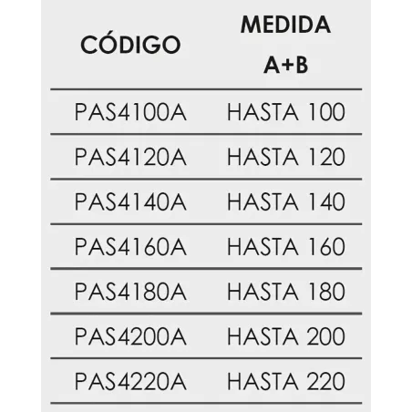 FICHA MAMPARA DUCHA ANGULAR ABATIBLE PADEL 400A