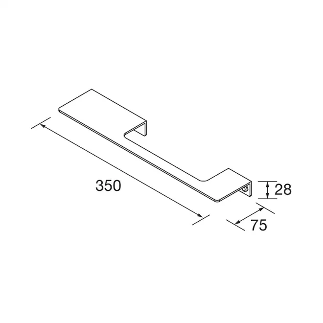 PLANO TOALLERO CON REPISA SQUARE SALGAR