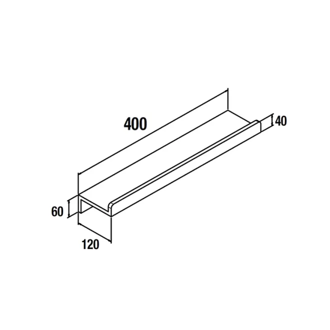 PLANO 40 REPISA BARANDILLA SOLID SURFACE SALGAR