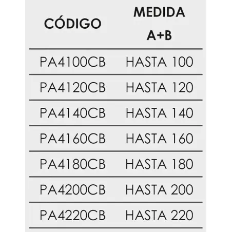 FICHA MAMPARA DUCHA ANGULAR ABATIBLE PADEL 400CB