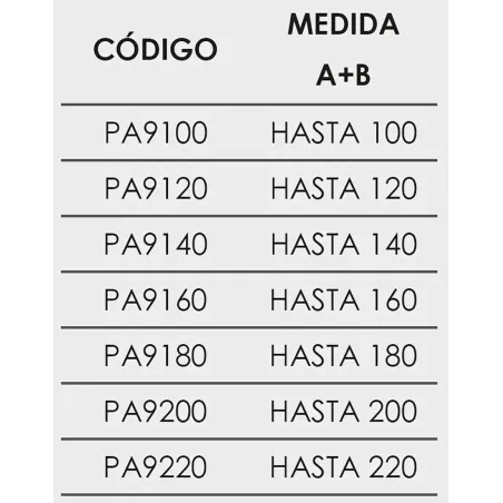 FICHA MAMPARA DE DUCHA FRONTAL ABATIBLE PADEL 900