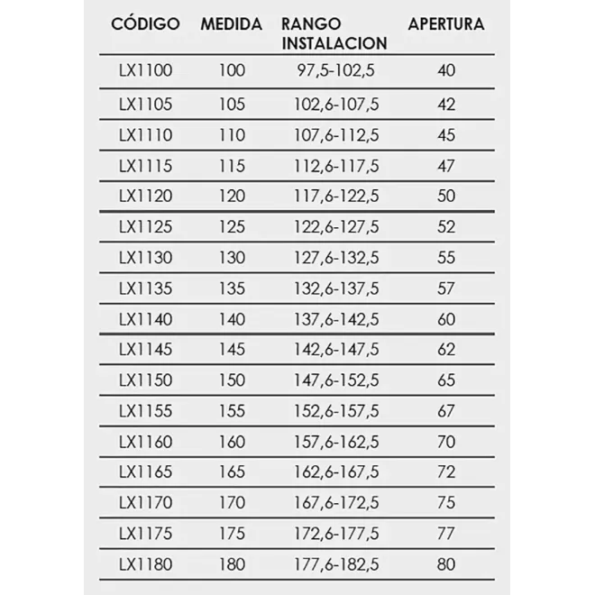 FICHA MAMPARA DE DUCHA FRONTAL CORREDERA LUXURY 100