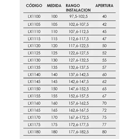 FICHA MAMPARA DE DUCHA FRONTAL CORREDERA LUXURY 100