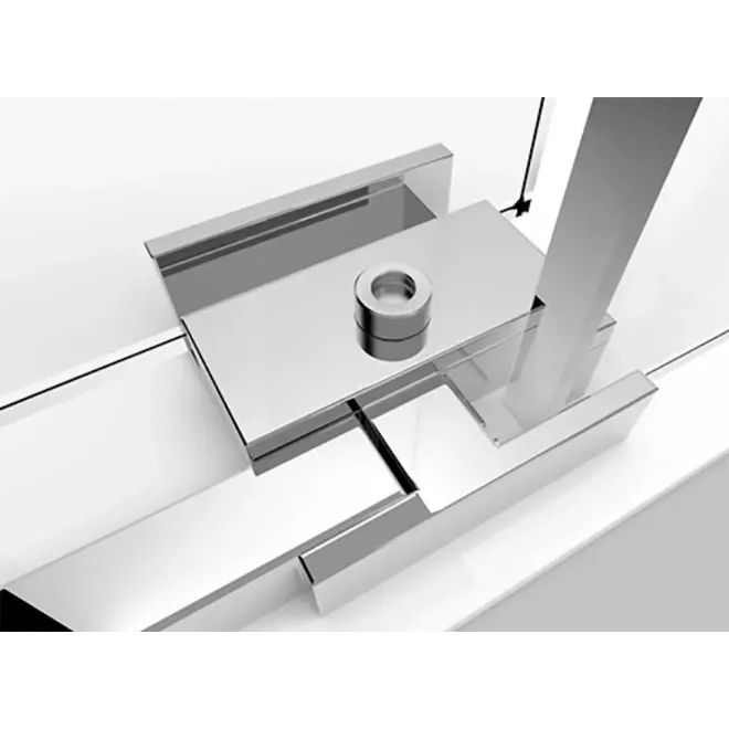 DETALLE MAMPARA DE DUCHA FRONTAL CORREDERA LUXURY 100