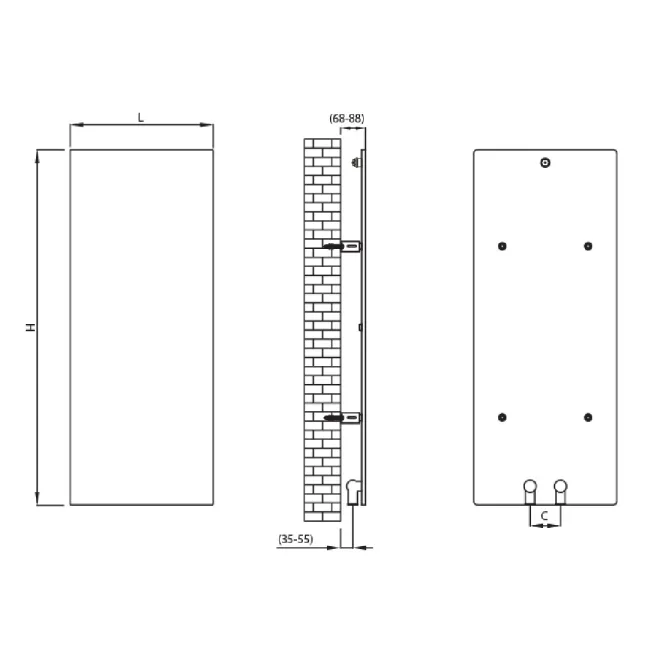 PLANO RADIADOR DECORATIVO PLATE 47 EXTRAPLANO CICSA