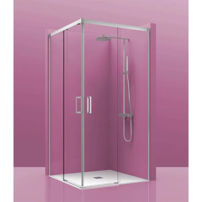 MAMPARA DUCHA ANGULAR CORREDERA LUXURY 300