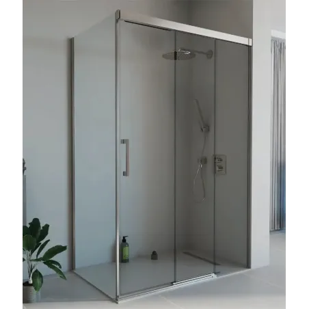 MAMPARA DUCHA ANGULAR CORREDERA TREBOL 400