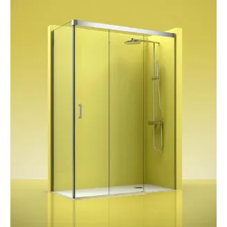 MAMPARA DUCHA ANGULAR CORREDERA TREBOL 400