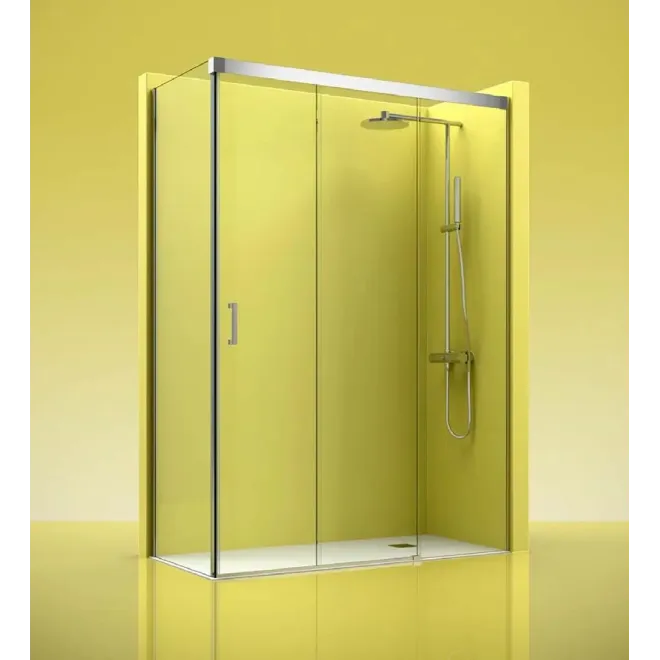 MAMPARA DUCHA ANGULAR CORREDERA TREBOL 400