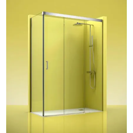 MAMPARA DUCHA ANGULAR CORREDERA TREBOL 400
