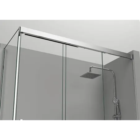 PERFIL MAMPARA DUCHA ANGULAR CORREDERA TREBOL 400