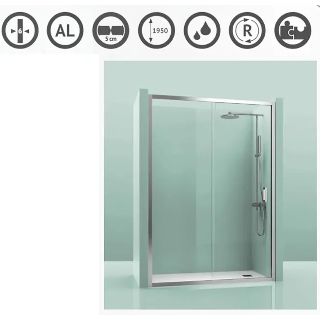 MAMPARA DUCHA FRONTAL ECO 100 CASTEL