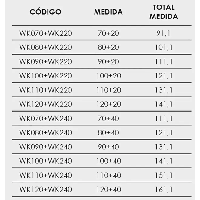 FICHA MAMPARA DE DUCHA FIJA WALK IN 200 CASTEL