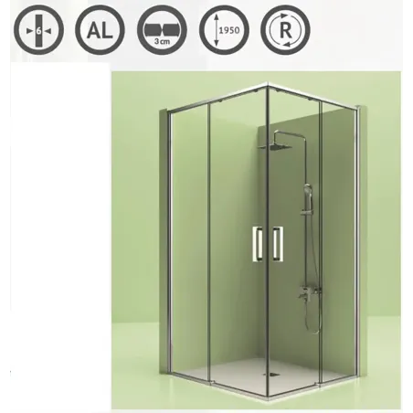MAMPARA DUCHA ANGULAR TOP 300 CASTEL