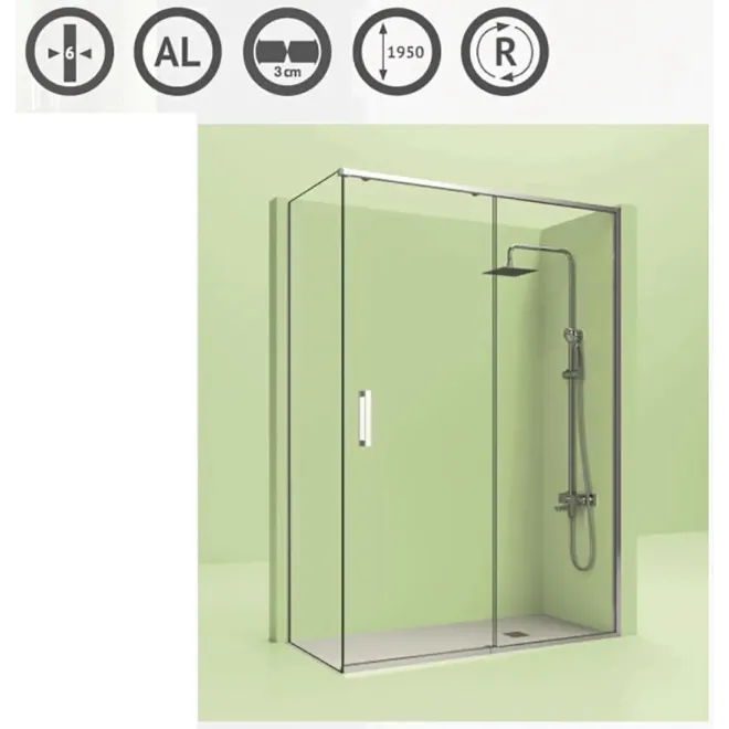 MAMPARA DUCHA ANGULAR TOP 400 CASTEL