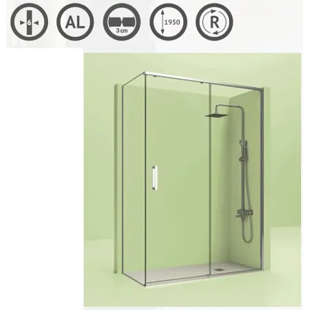MAMPARA DUCHA ANGULAR TOP 400 CASTEL
