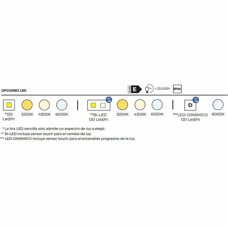 OPCIONES ESPEJO DE BAÑO CON LUZ LED A MEDIDA HAIDA BATHDECOR