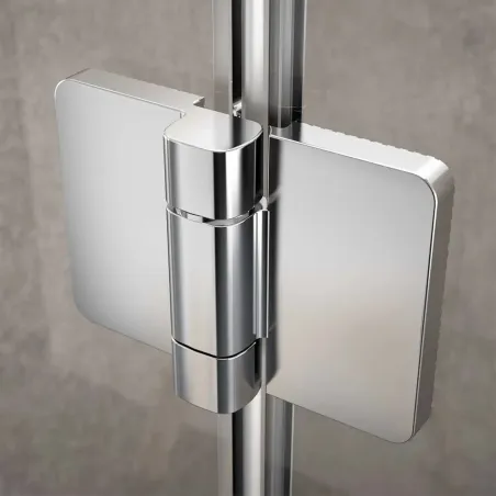 DETALLE MAMPARA DE DUCHA PLEGABLE 2 HOJAS ODENSE SALGAR