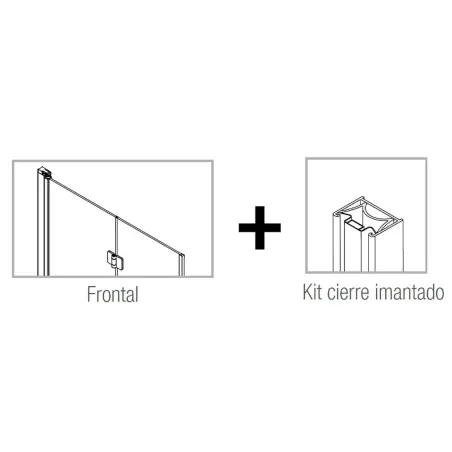 MAMPARA DE DUCHA PLEGABLE 2 HOJAS ODENSE SALGAR