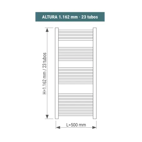 TOALLERO ELECTRICO DECORATIVO OMICRON MITHOS PLANO 1.16