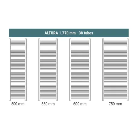 RADIADOR SECATOALLAS MITHOS GAMMA MEDIDAS 1