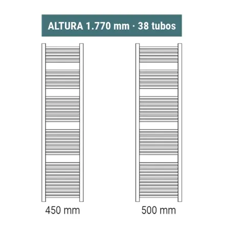 RADIADOR TOALLERO MITHOS OMICRON MEDIDAS