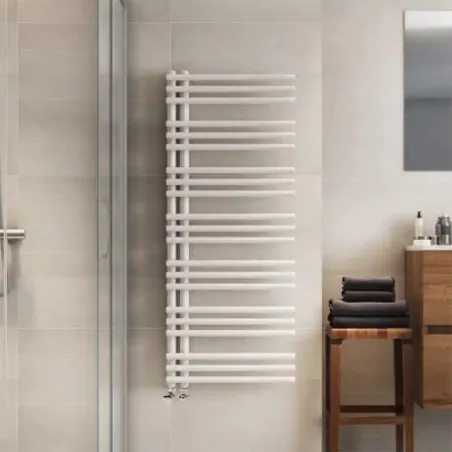 RADIADOR DECORATIVO TOALLERO AGUA EPSILON MITHOS BLANCO