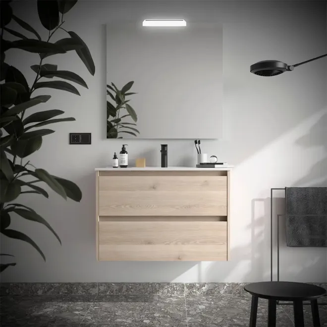 CONJUNTO MUEBLE DE BAÑO NOJA 2 CAJONES SALGAR