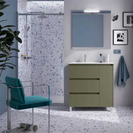 CONJUNTO MUEBLE DE BAÑO NOJA 3 CAJONES 1 PUERTA SALGAR