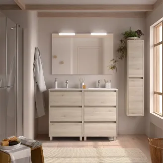 CONJUNTO MUEBLE DE BAÑO NOJA 6 CAJONES SALGAR