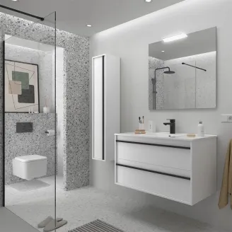 CONJUNTO MUEBLE DE BAÑO ATTILA 2 CAJONES SALGAR