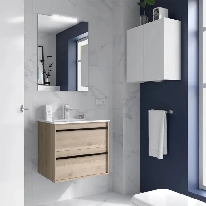 CONJUNTO MUEBLE DE BAÑO ATTILA 2 CAJONES SALGAR
