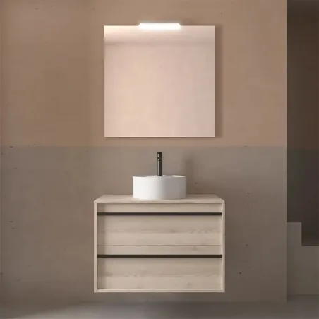 MUEBLE DE BAÑO ATTILA 2 CAJONES PARA LAVABO SOBREMUEBLE SALGAR