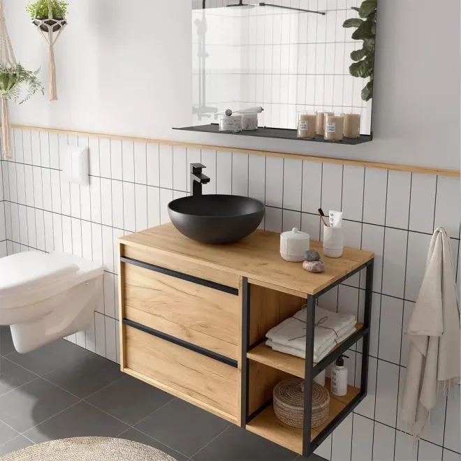 MUEBLE DE BAÑO ATTILA 85 CM PARA LAVABO SOBREMUEBLE SALGAR
